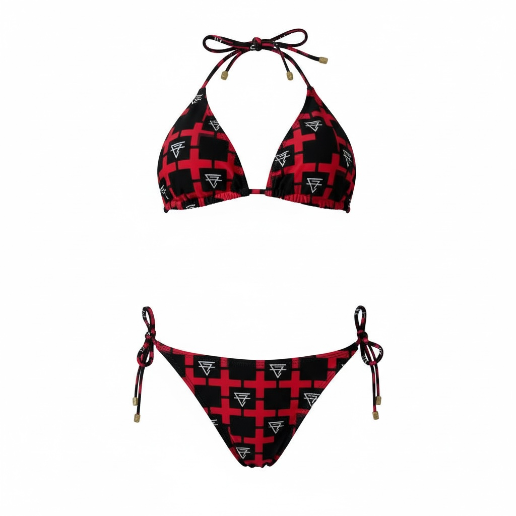 CF monogram logo printed bikini