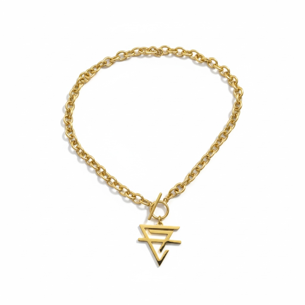 CF Logo Chainlink Necklace