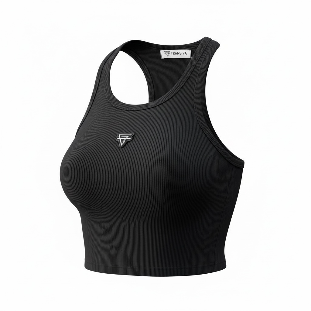 CF logo crop tank top