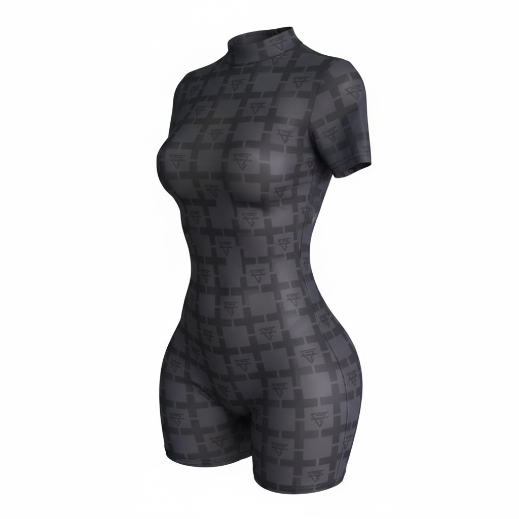 CF monogram  shorts bodysuit