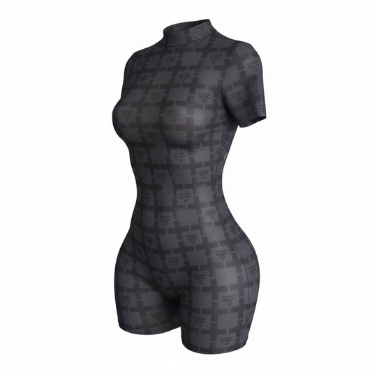 CF monogram  shorts bodysuit
