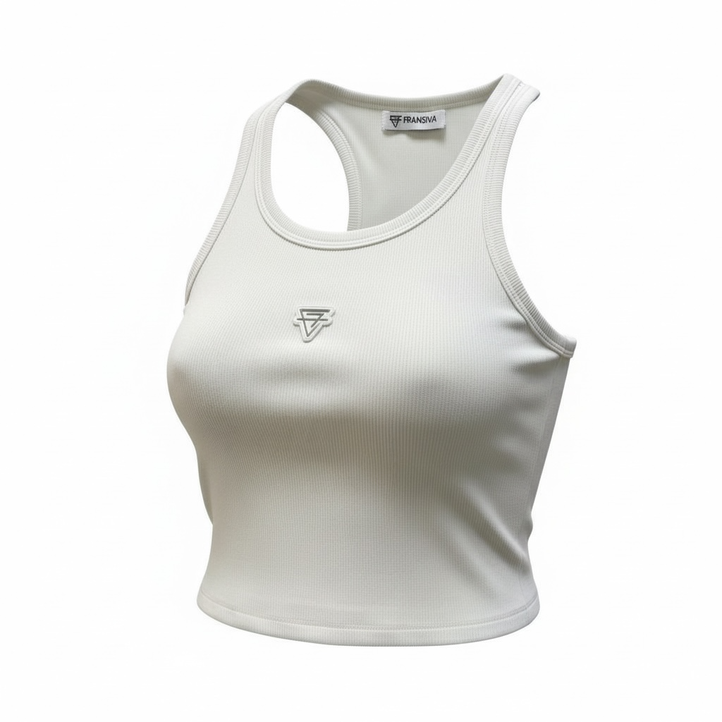 CF logo crop tank top