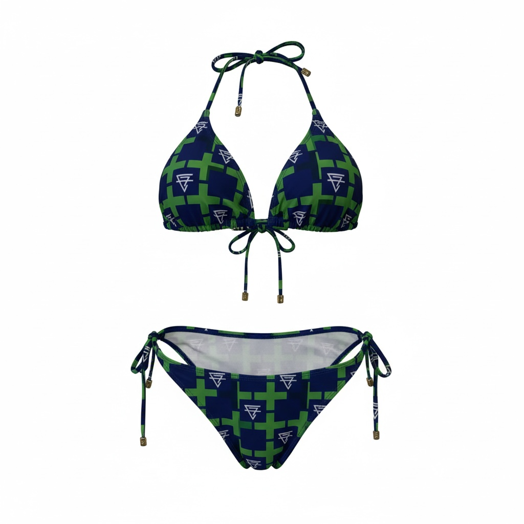 CF monogram logo printed bikini