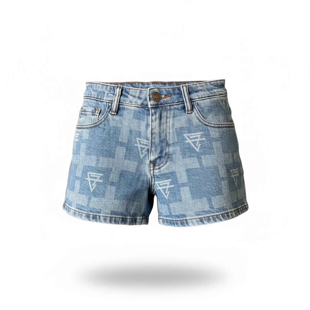 CF Jeans Monogram Shorts