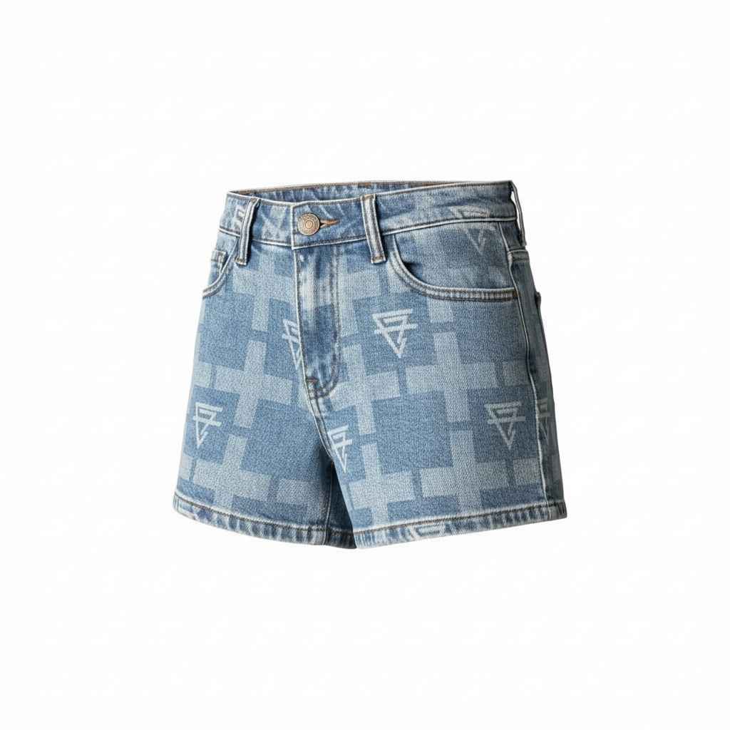 CF Jeans Monogram Shorts