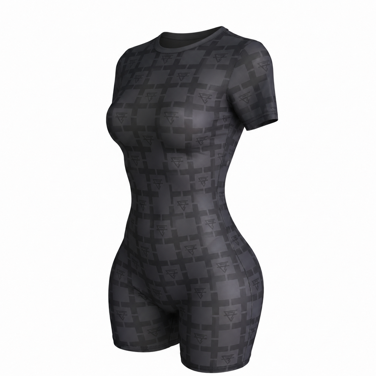 CF monogram  shorts bodysuit
